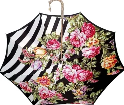 Adorable Umbrella With Double Fabric, Exclusive Floral Design By il Ma