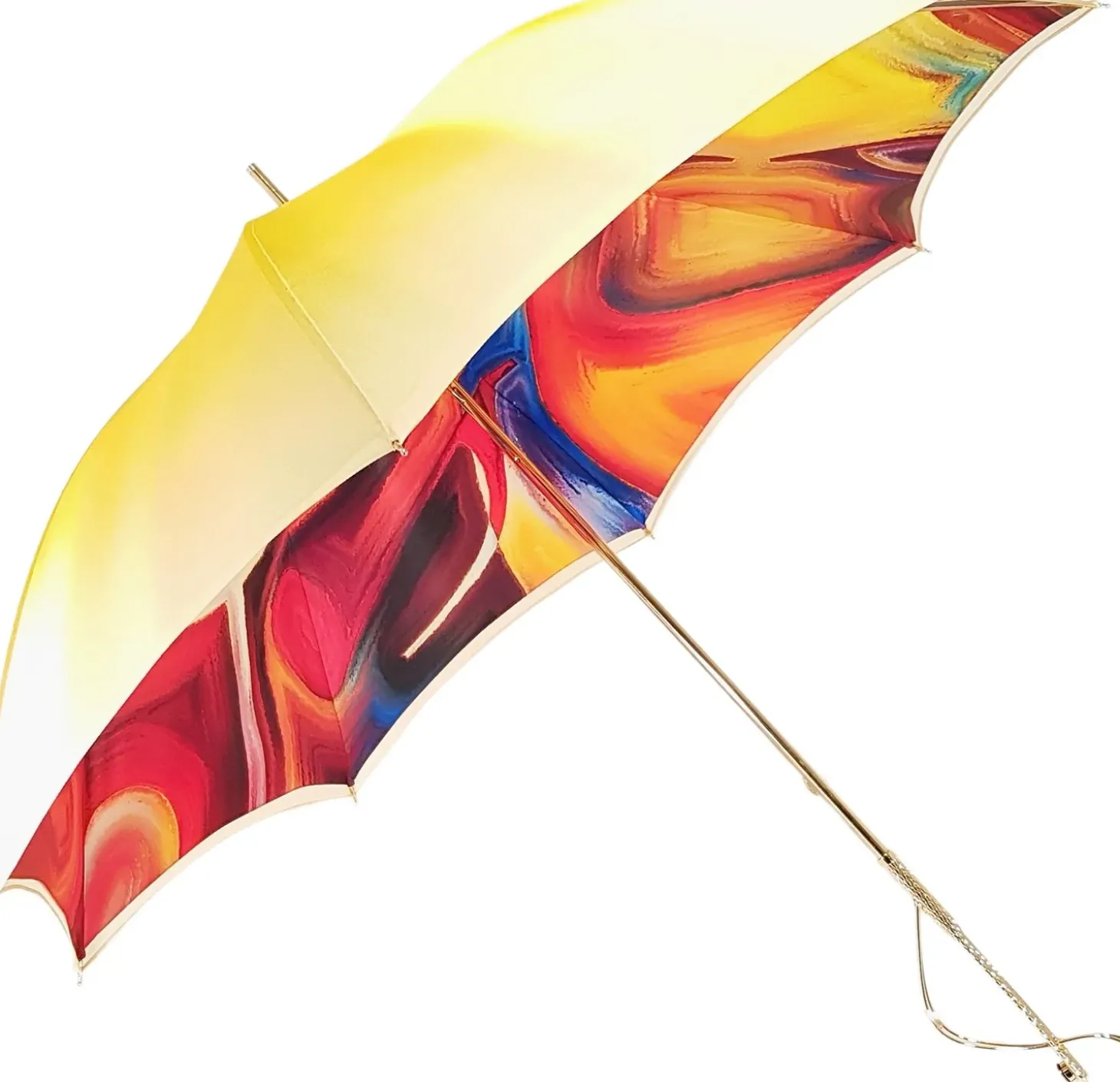 Adorable Umbrella With Double Fabric, Exclusive Design By il Marchesat