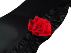 Amazing Frilly Black Folding Umbrella Parasol