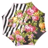 Artisan Pink Floral Umbrella with Crystal Handle & Exquisite Hand-Pain