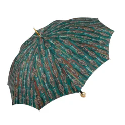 Artistic Paisley Umbrella with Luxurious "The Four Noble Truths" Handl