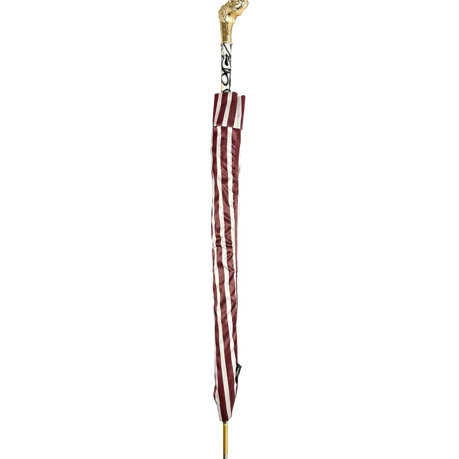 Automatic umbrella with 24K goldplated pointed handle