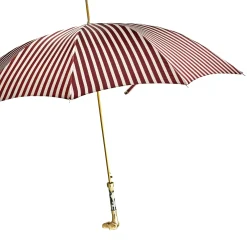 Automatic umbrella with 24K goldplated pointed handle