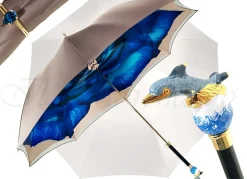 Awesome Dolphin Umbrella - Blue Rose Inside