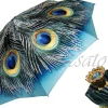 Beautiful Compact Umbrella With Printed Peacock Design