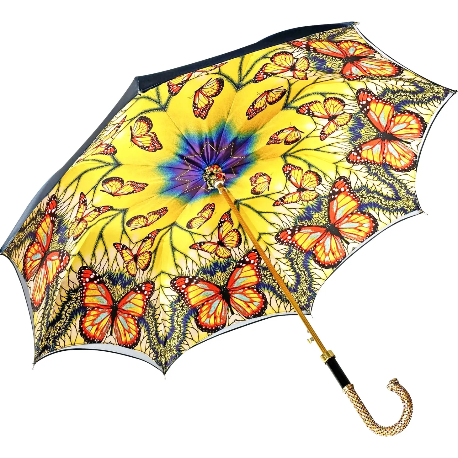 Beautiful Double Canopy Umbrella with butterfly design