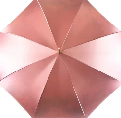 Beautiful Double Canopy Umbrella in a Luxurious Pink Satin