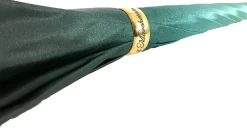 Beautiful Double Canopy Umbrella in a Luxurious Green Satin