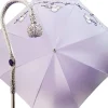 Beautiful Double Cloth Lilac Women's Umbrella, Italian style Fashionable umbrella