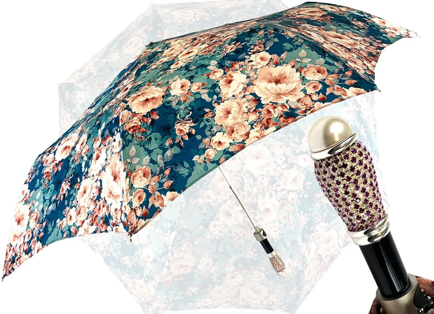 Beautiful Folding Umbrella With Floral Print