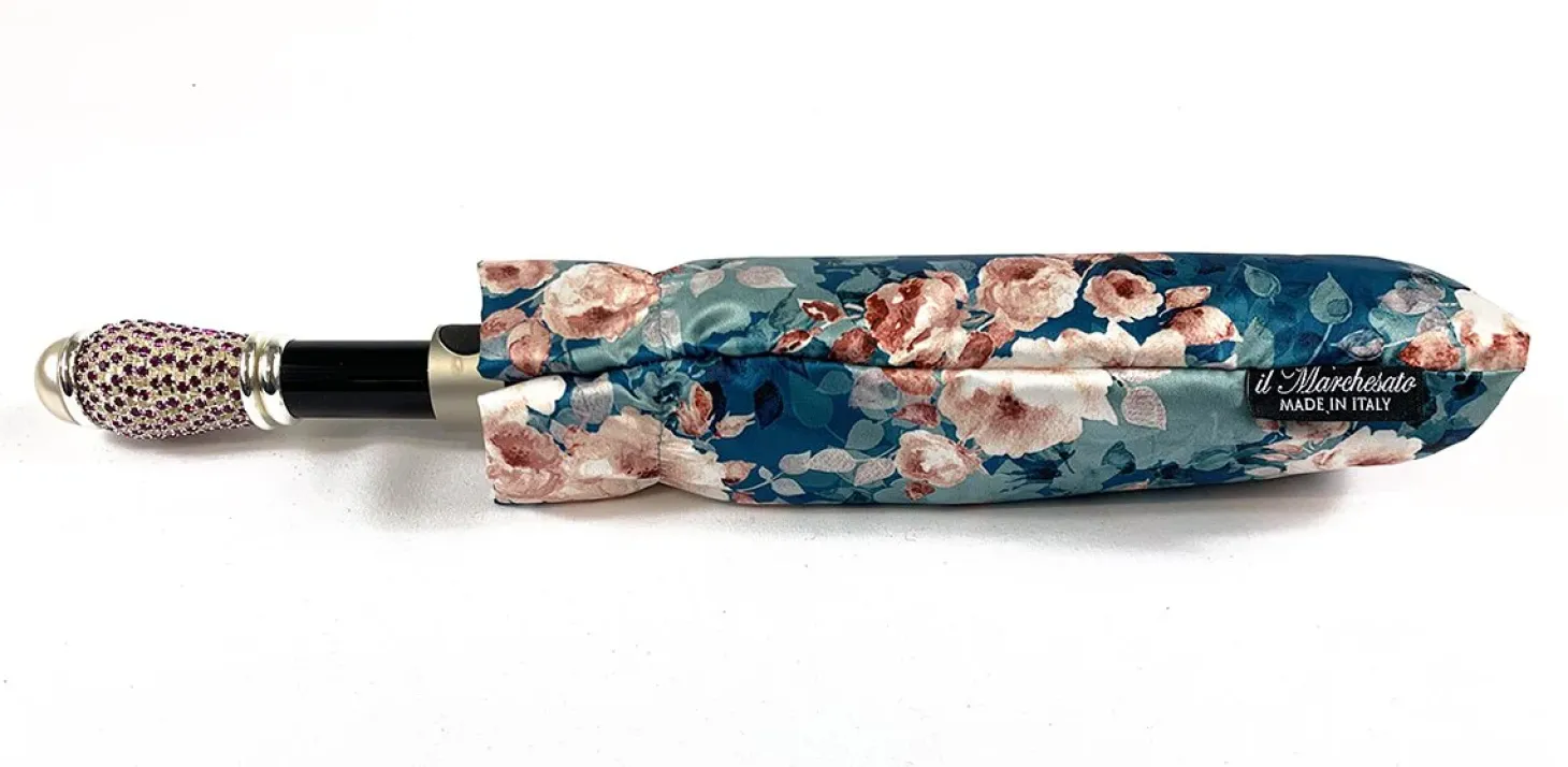 Beautiful Folding Umbrella With Floral Print