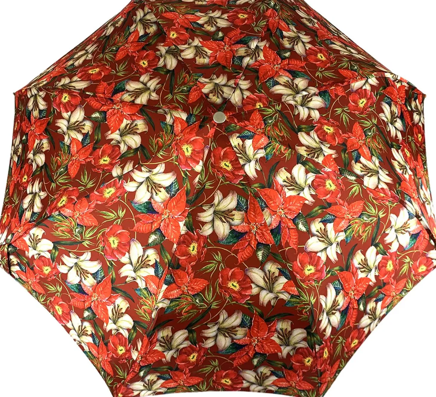 Beautiful Folding Umbrella With Flowers Pattern