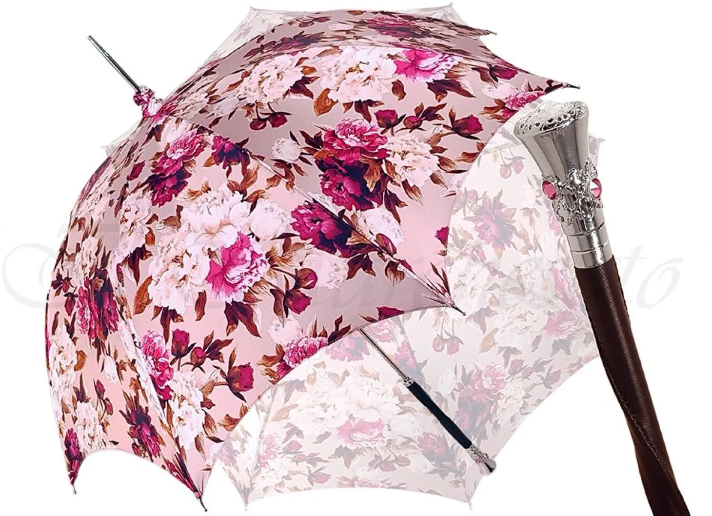 Beautiful Pink Flowered Parasol