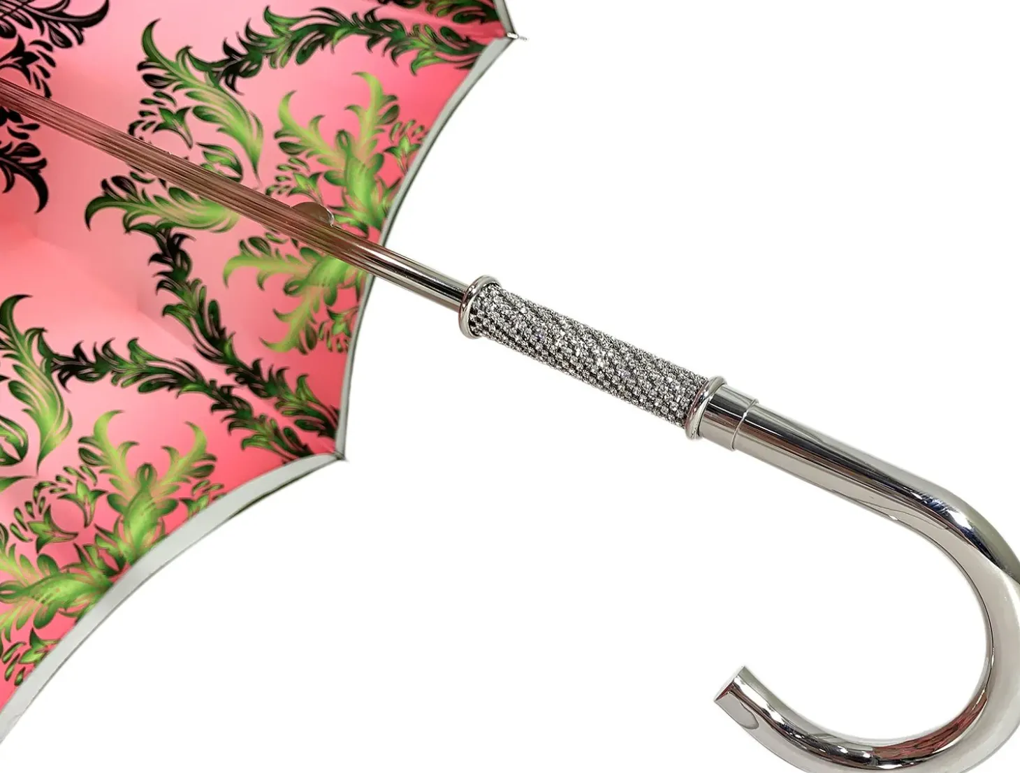 Beautiful Red Women's Umbrella with Printed Peacock Design Hight Quality Luxury Umbrella