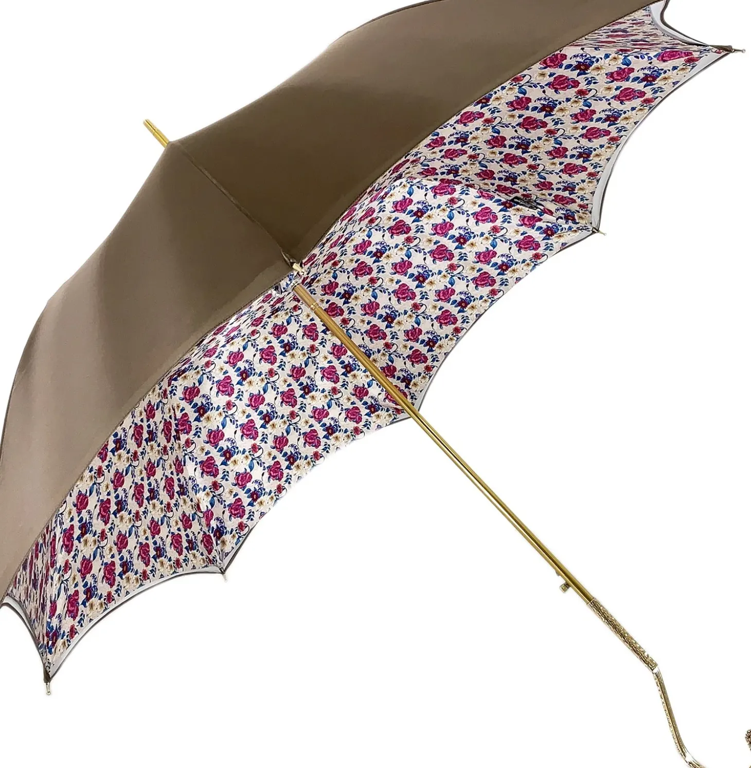 Beautiful Red Women's Umbrella with Printed Peacock Design Hight Quality Luxury Umbrella