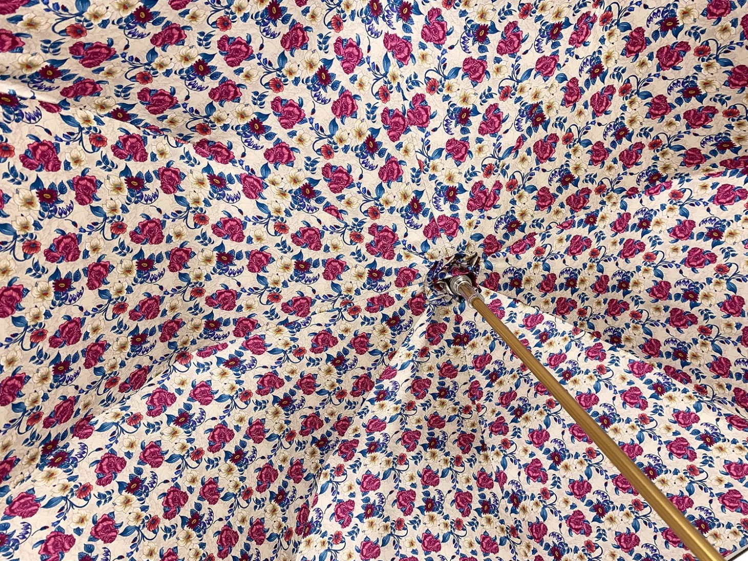 Beautiful Red Women's Umbrella with Printed Peacock Design Hight Quality Luxury Umbrella