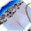 Beautiful Red Women's Umbrella with Printed Peacock Design Hight Quality Luxury Umbrella