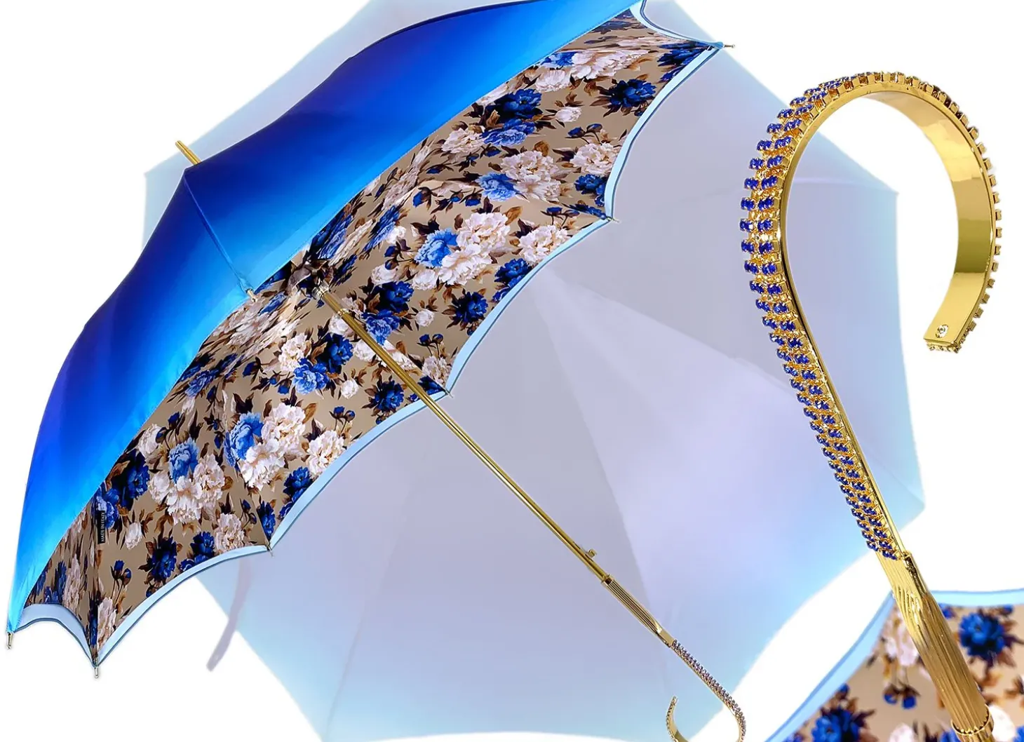Beautiful Red Women's Umbrella with Printed Peacock Design Hight Quality Luxury Umbrella