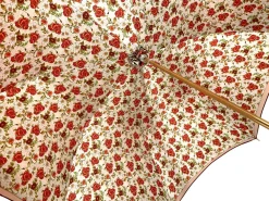 Beautiful Red Women's Umbrella with Printed Peacock Design Hight Quality Luxury Umbrella