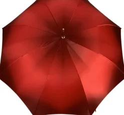 Beautiful Red Women's Umbrella with Printed Peacock Design Hight Quality Luxury Umbrella