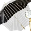 Black And Light Grey Striped Umbrella
