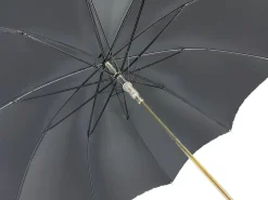 Black And Light Grey Striped Umbrella