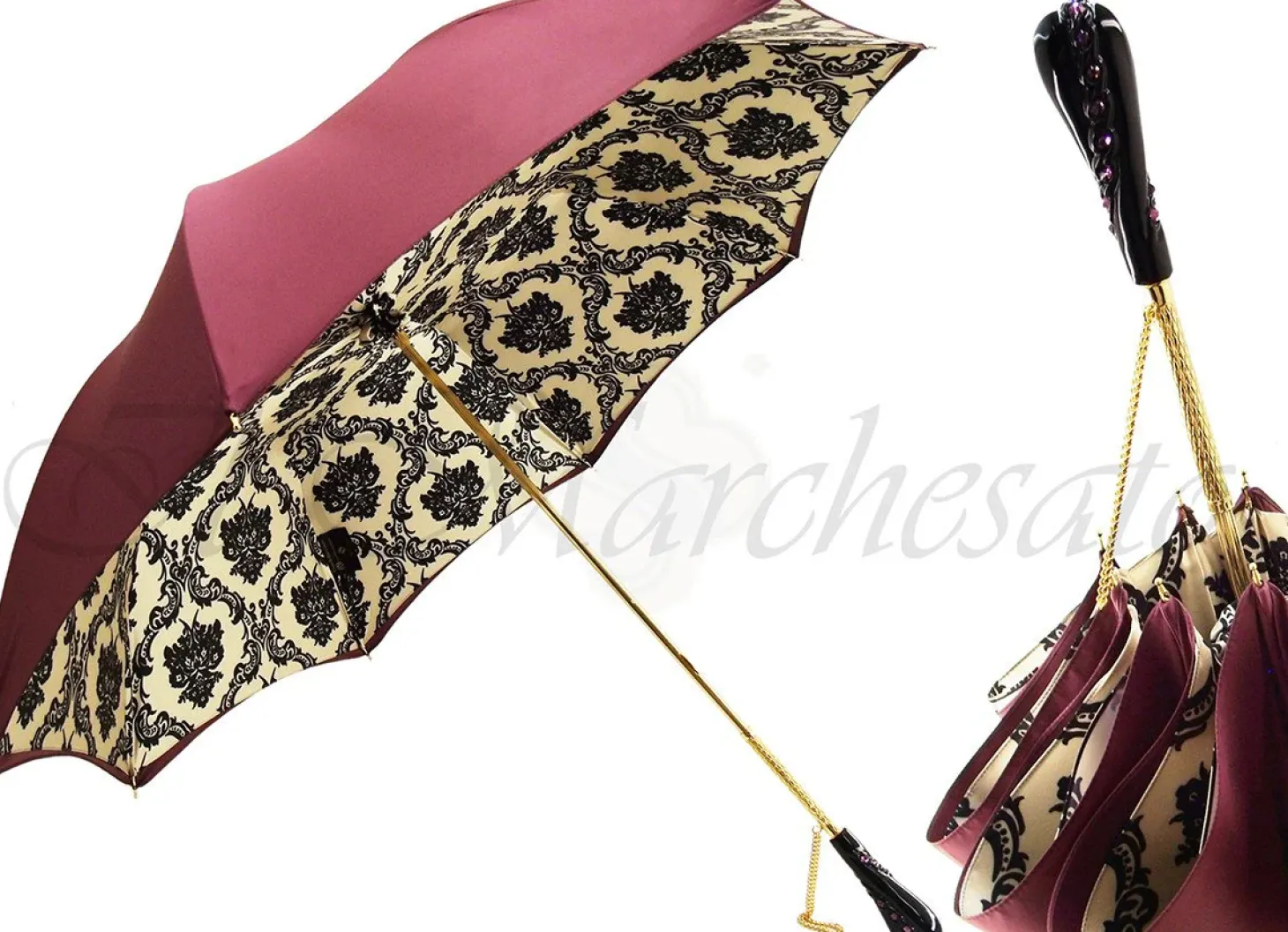 Black and White Baroque Design, Luxurious Italian Style