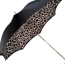 Black And White Pattern Plaid Double Cloth Umbrella