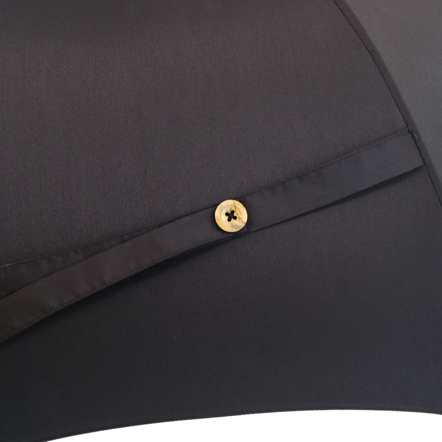 Black Umbrella with Chestnut Handle
