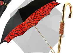 Black&Red Giraffe Print Pattern Inside