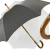 Black&White umbrella with Malacca Wood hand-curved