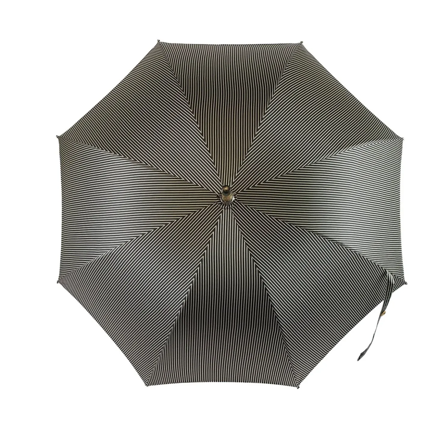 Black&White umbrella with Malacca Wood hand-curved