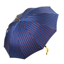 Blue & Bordeaux Striped Gold Snake Umbrella