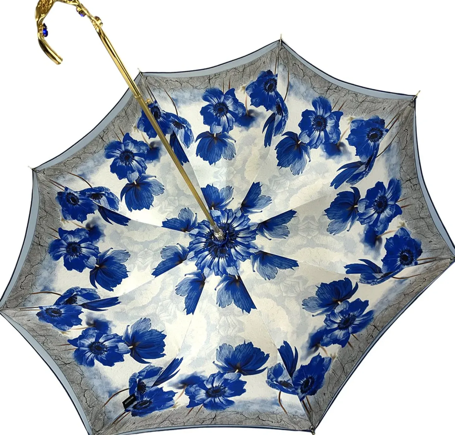 Blue Flowers Umbrella