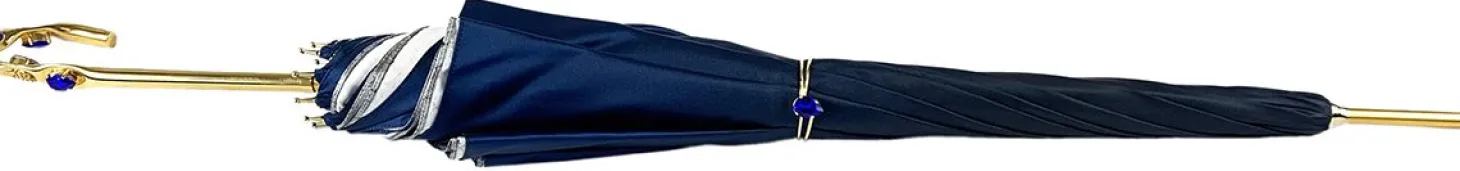 Blue Flowers Umbrella