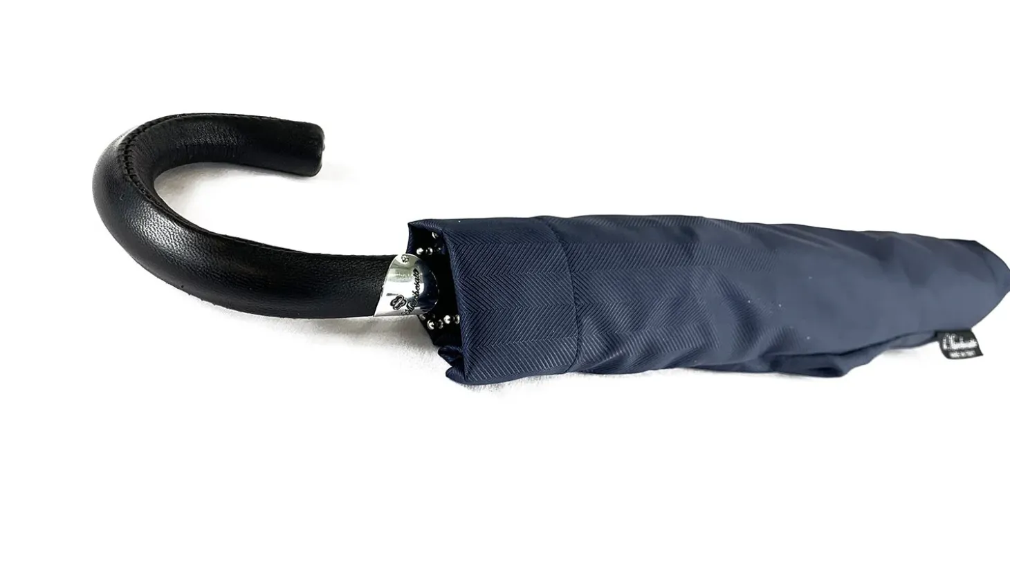 Blue Navy Jacquard Folding Umbrella