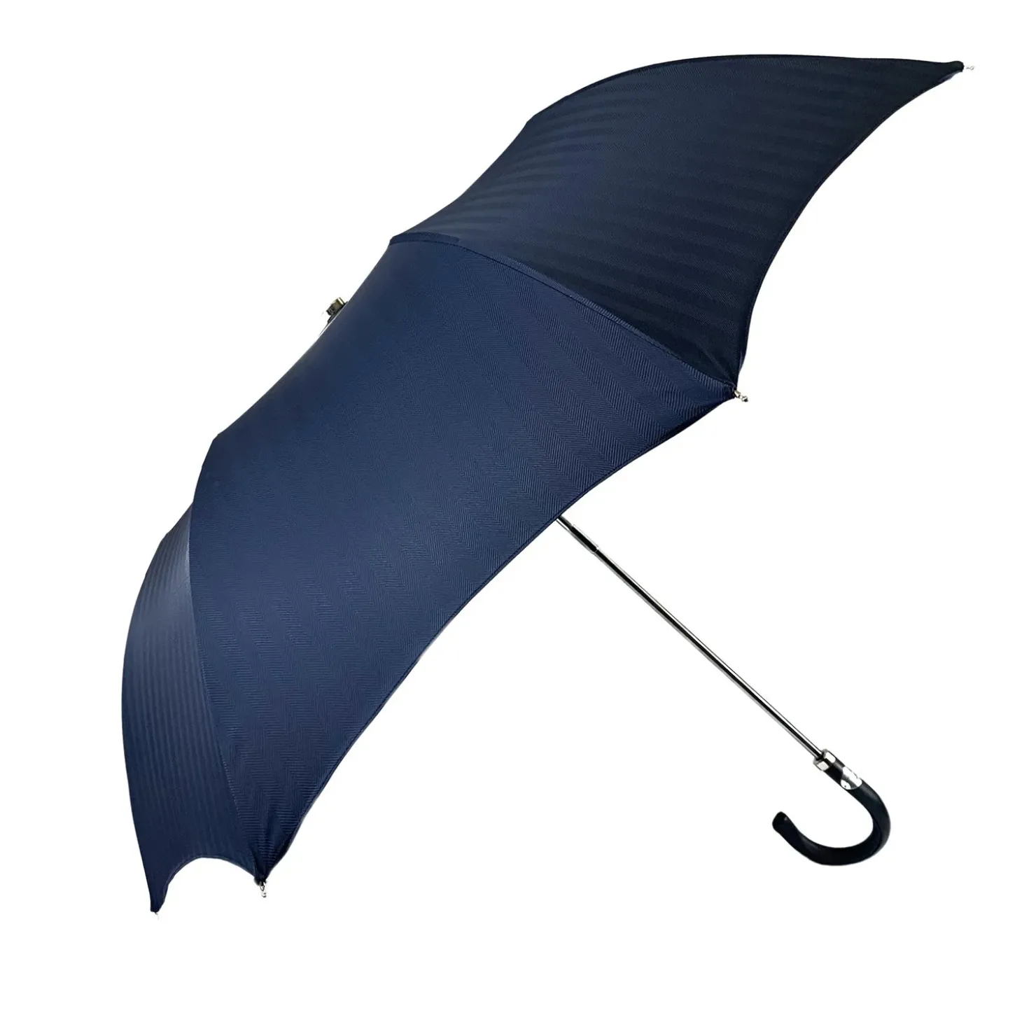 Blue Navy Jacquard Folding Umbrella