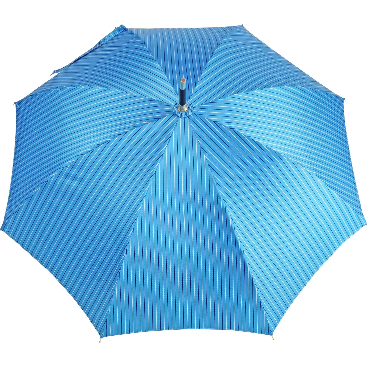 Blue umbrella in black beech wood