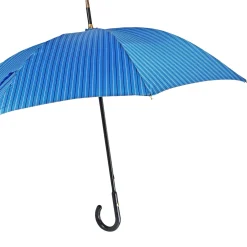 Blue umbrella in black beech wood
