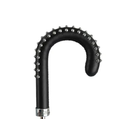Blue Umbrella with Textured Scales and Rock-Style Studded Handle