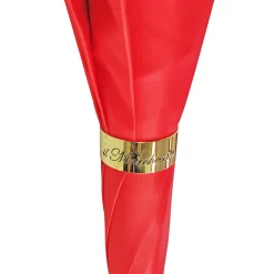 Bright red umbrella