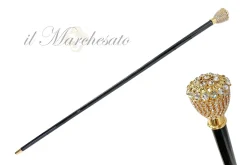 Bright Walkingsticks with Crystals Encrusted Knob