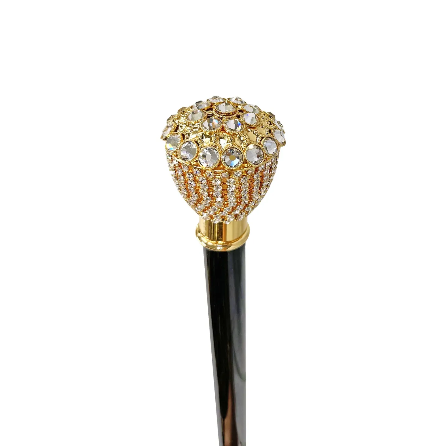 Bright Walkingsticks with Crystals Encrusted Knob