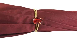 Burgundy shimmering with internal lace design