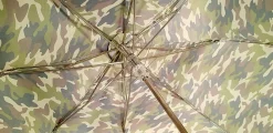 Camouflage Umbrella Folding With Bamboo Handle