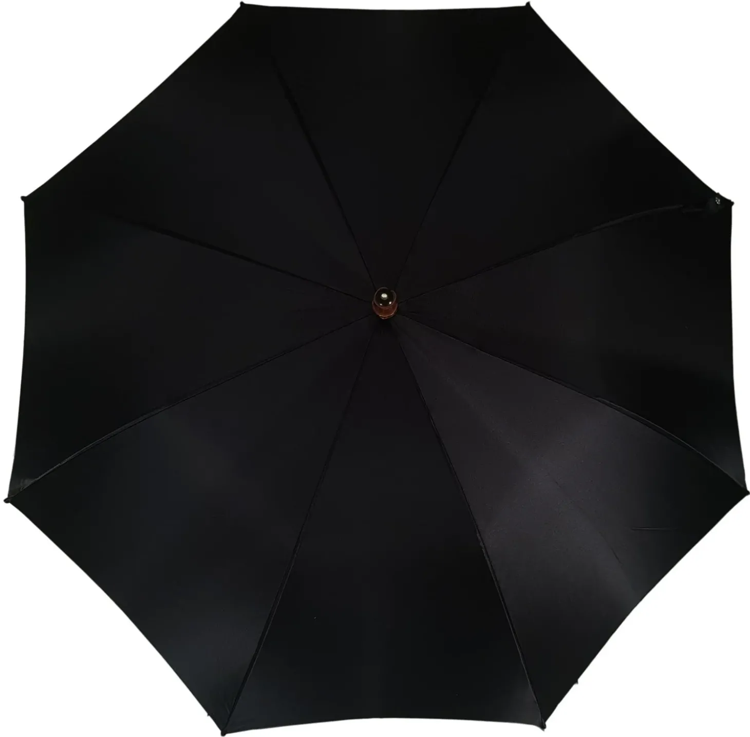 Classic Automatic Black Umbrella With Whanghee Handle