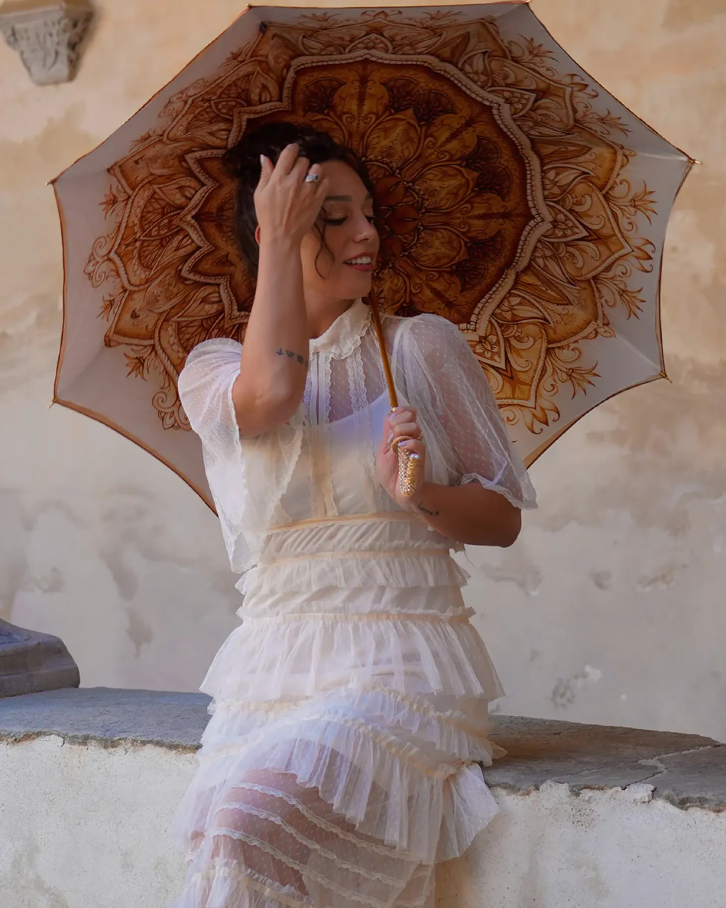 Classic fancy umbrella with wonderful handle