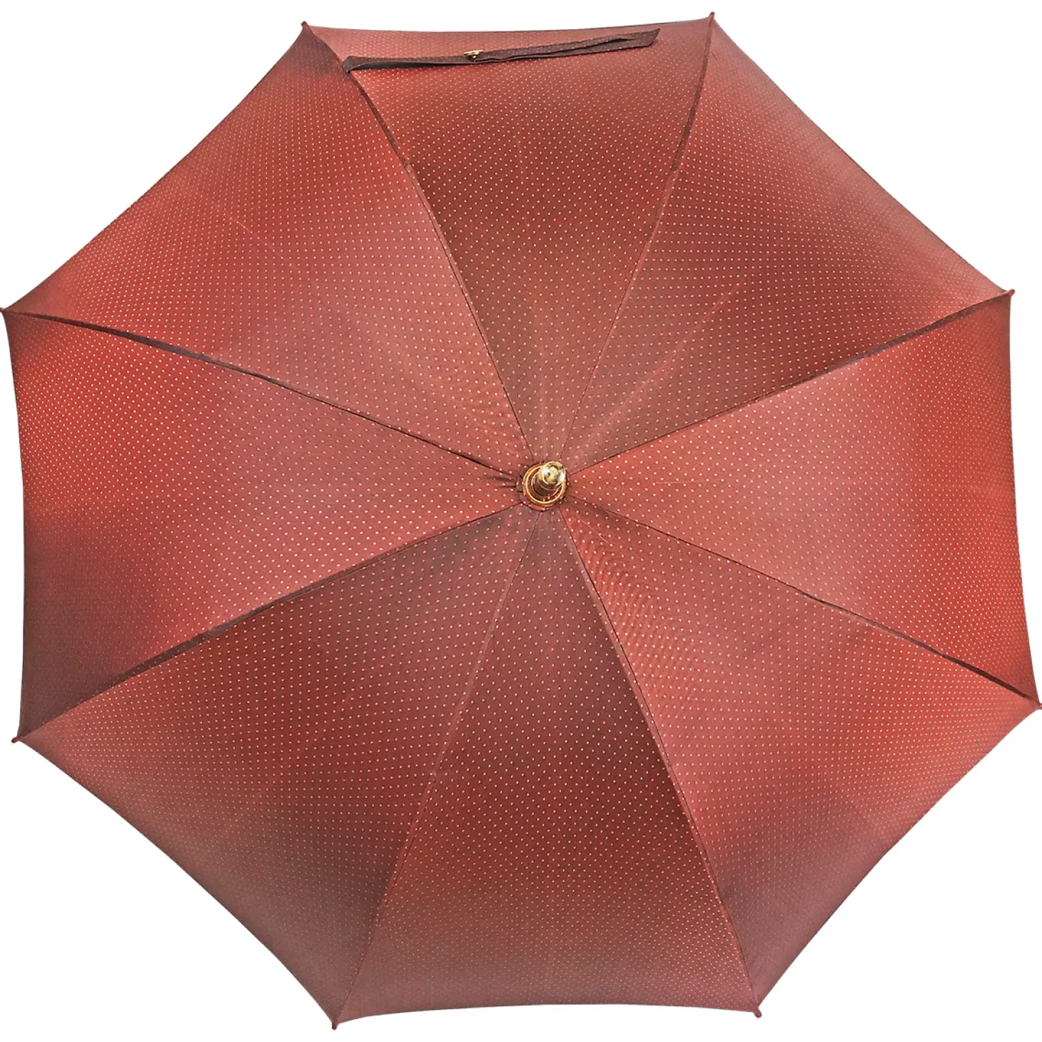 Classic men's umbrella with leather handle