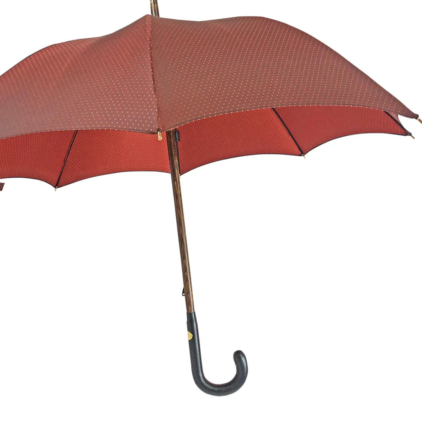 Classic men's umbrella with leather handle
