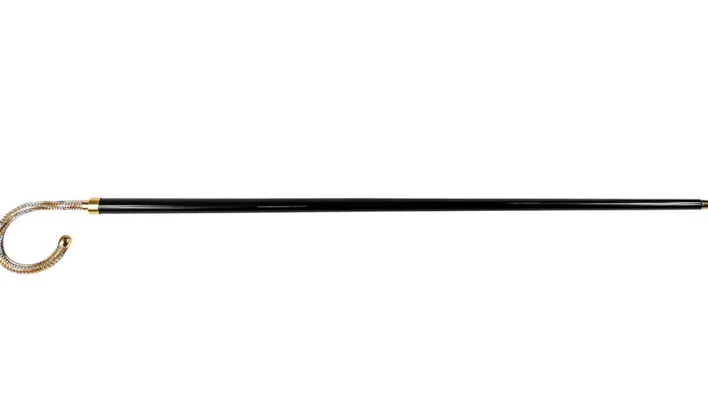 Collectible Walking stick embellished with Acquamarine crystal